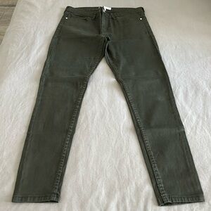 Waxed Skinny Belle Jean - Mango